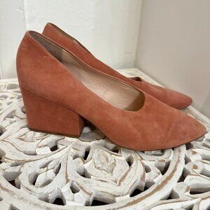 Loeffler Randall suede block heels
